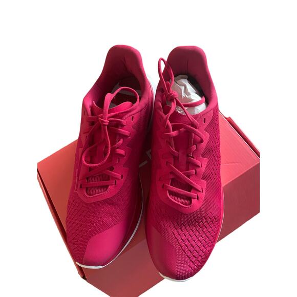NEW Lane Eight relay Trainer Sneakers 12 Womens Hibiscus Lace Up Running Fitness - Picture 3 of 12